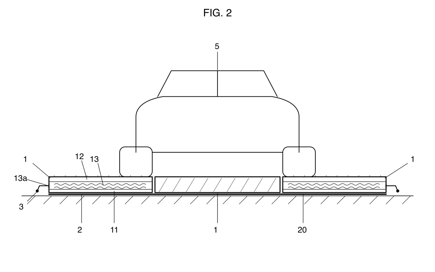 Cross-section drawing from the utility model application: bag stored inside the mat
